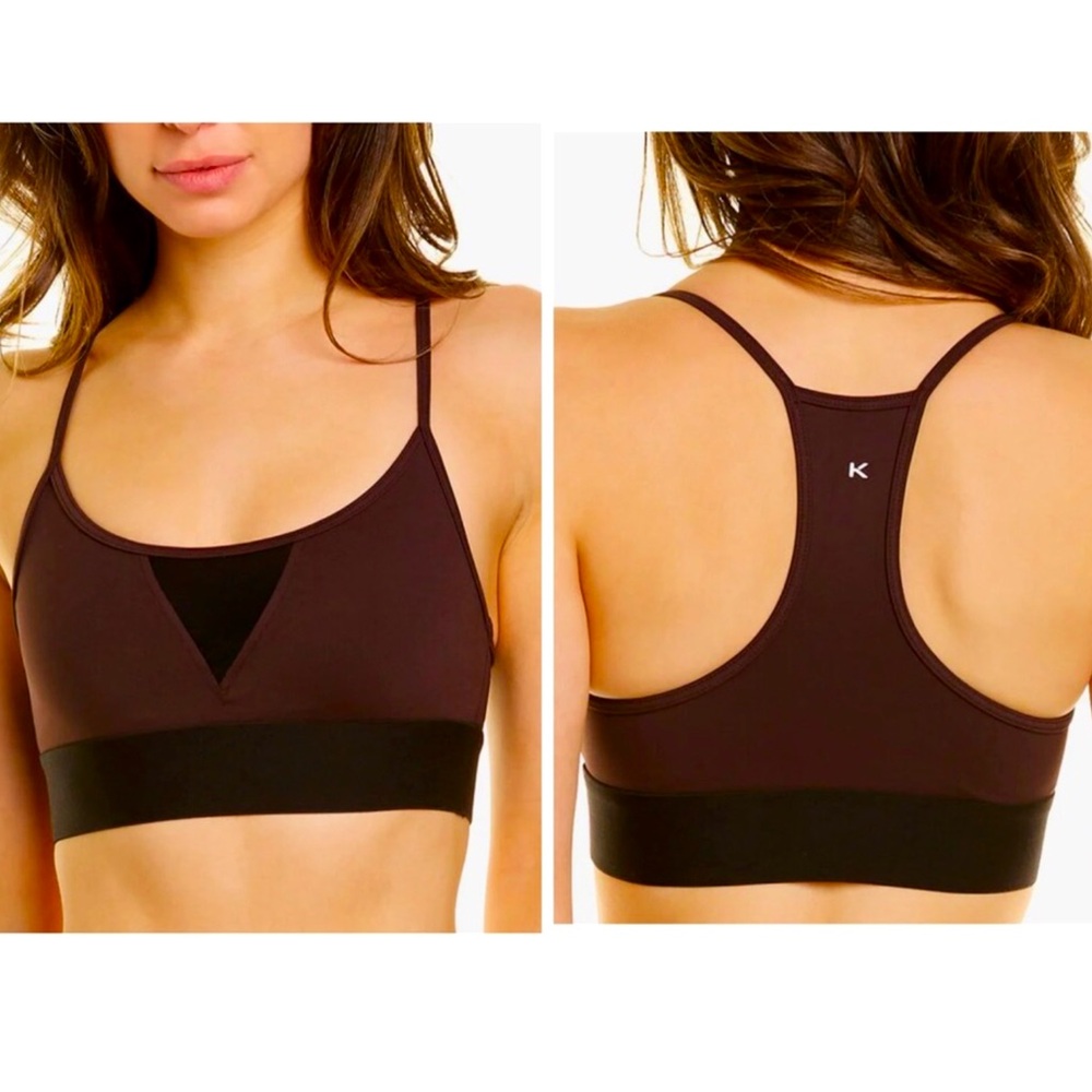 Koral Trifecta Versatility Sports Bra Women Color Chocolate Brown Size M - Picture 3 of 4